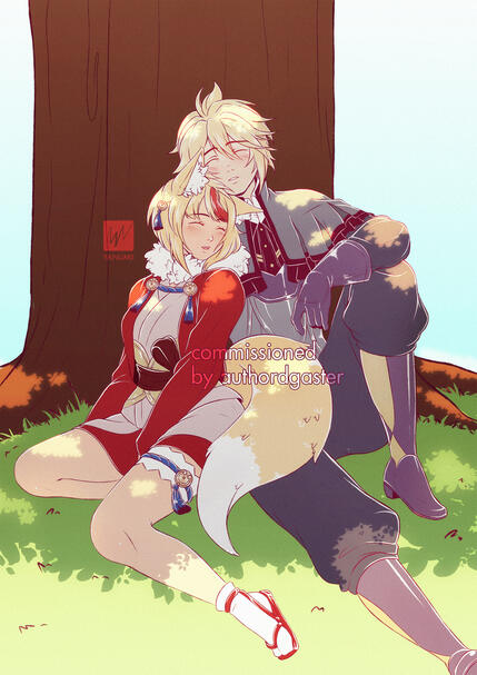 Dwyer and Selkie Commissioned by Nobody_D_Emon