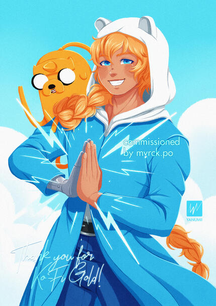 Finn the Human as Edward Elric Commissioned by Mvrck.Po