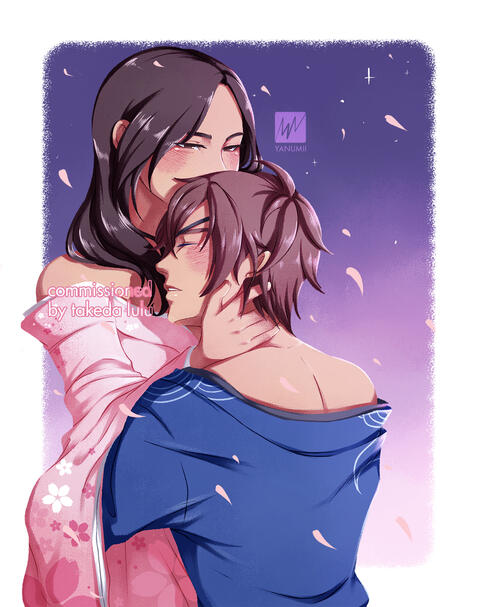 Masamune and Client Commissioned by Takeda Lulu